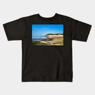 Aberystwyth Beach & Promenade - Spring Sunshine - Coastal Scenery Kids T-Shirt